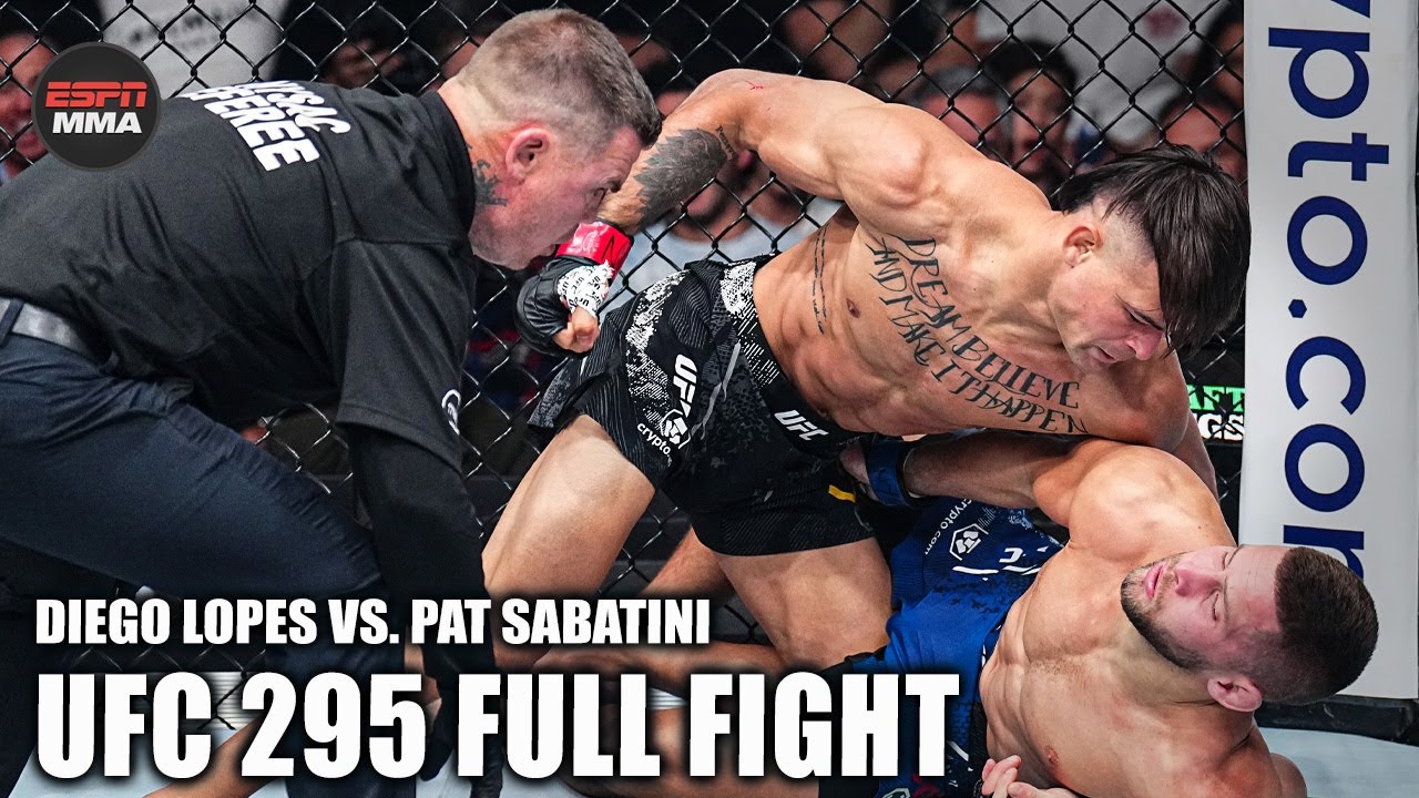 Diego Lopes vs. Pat Sabatini FULL FIGHT [UFC 295 – Nov. 11, 2023] | ESPN MMA