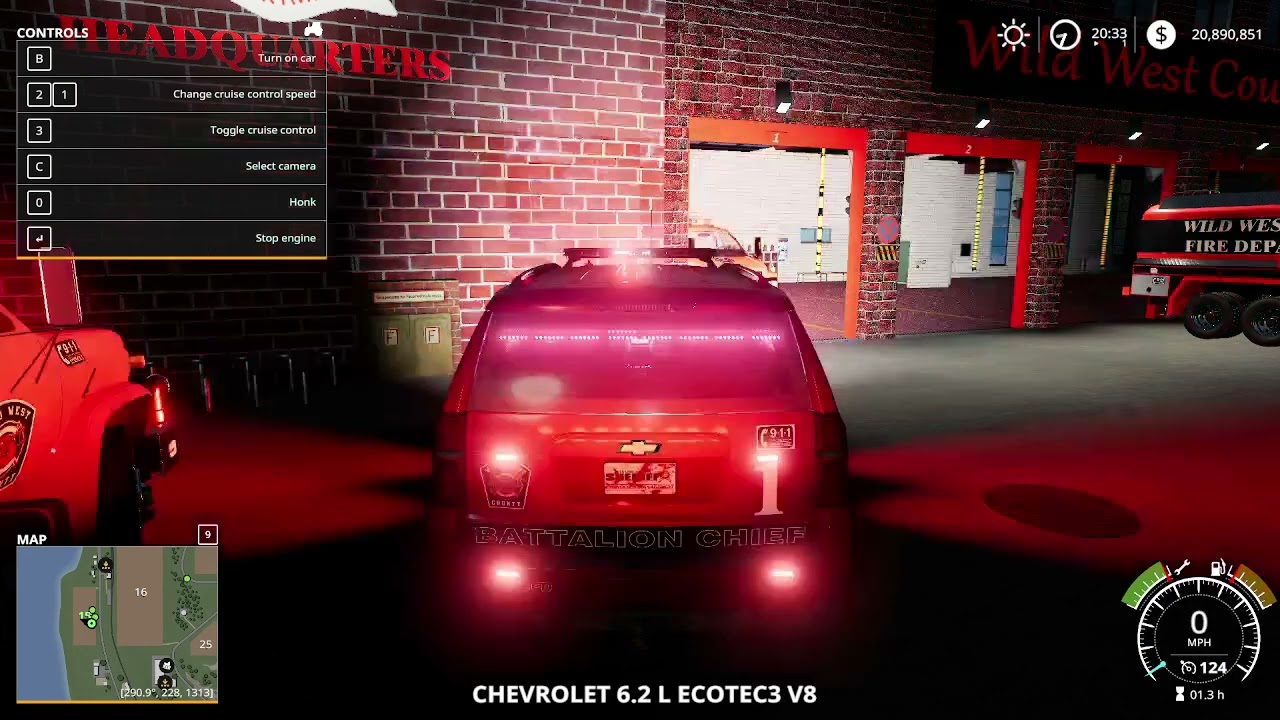 messing around with fire trucks in fs19