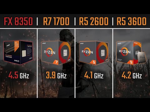 FX 8350 Vs RYZEN 7 1700 Vs RYZEN 5 2600 Vs RYZEN 5 3600 | 1080P, 1440P, 2160P (4k) Benchmarks