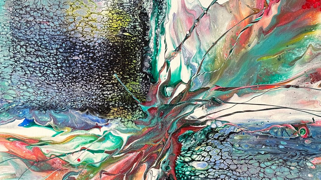 NEW Swipe + Dutch + Flick ~ a paint pour experiment ~ Fluid Art Fun ...