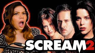 ACTRESS REACTS to SCREAM 2 (1997) FIRST TIME WATCHING *THIS PLOT TWIST ACTUALLY GOT ME!*