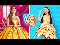 RICH PRINCESS VS BROKE PRINCESS || Popular Girl VS Poor Nerd! School Life 24 HOURS By 123 GO! BOYS