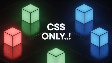 Glowing 3D Cube Animation with CSS | Ambient Light Effects