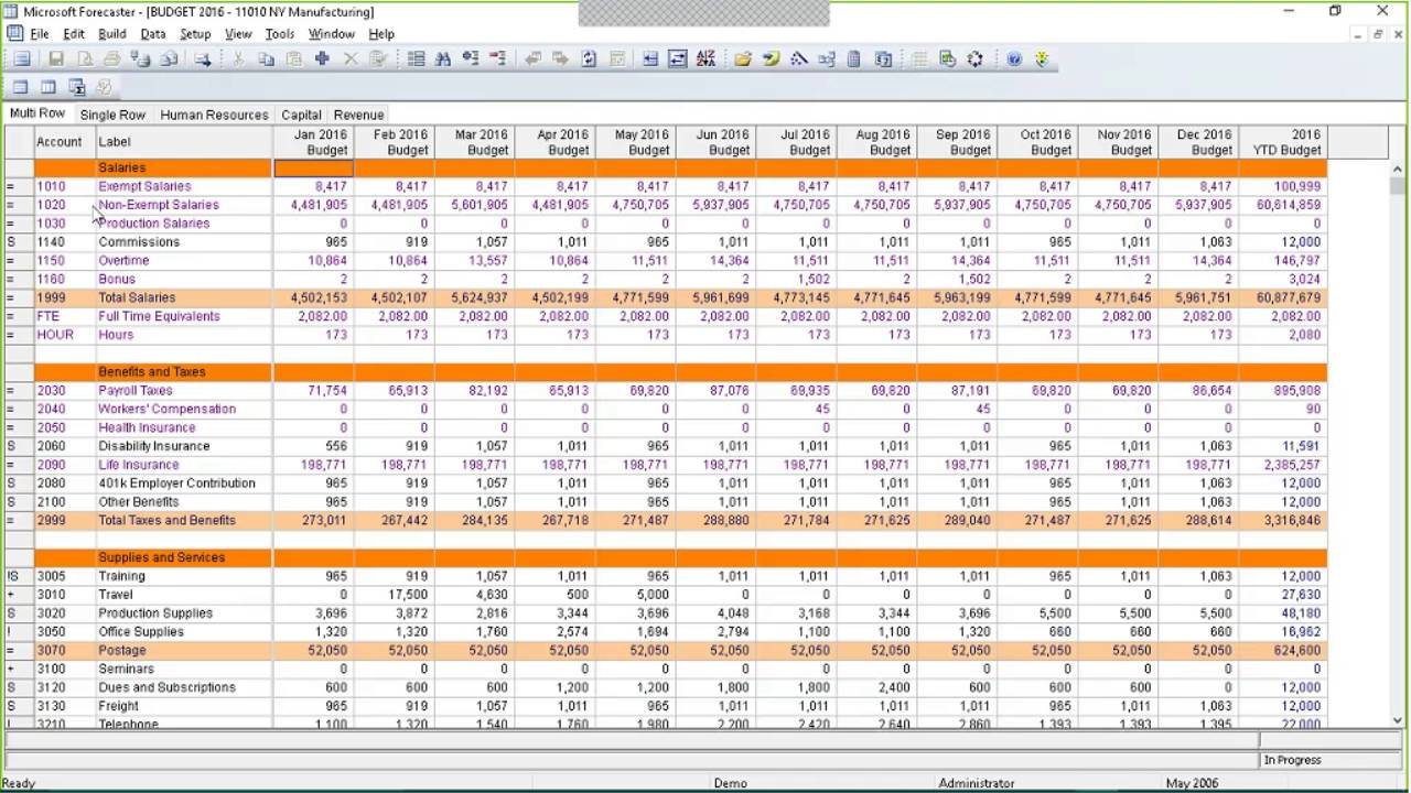 Forecaster for Microsoft Dynamics: Preparing Your Fiscal Budget