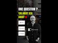 One AI Question Everyone Should Ask 🤖