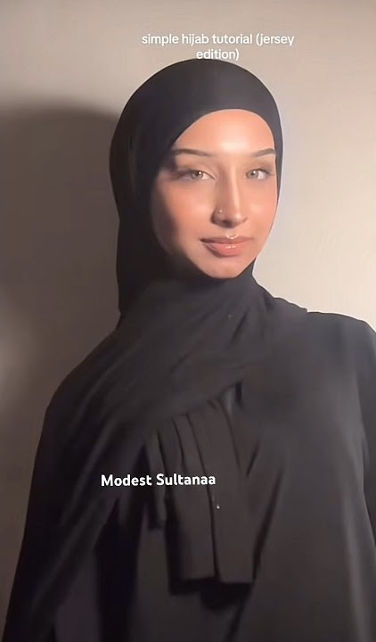 EASY and CUTE Jersey hijab style 🤍 #hijabers #hijabi #hijabista #hijabiz #hijabfashion #hijabstyle