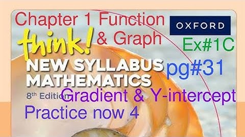Pg#31 Practice now 4 | Application of linear graph| Think New Syllabus Mathematics Book 2| Chapter 1