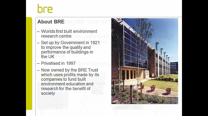 BRE Group Overview - Dr Deborah Pullen