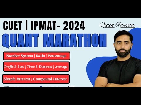 CUET 2024 Quantitative Aptitude One Shot | Nichod Series CUET General ...