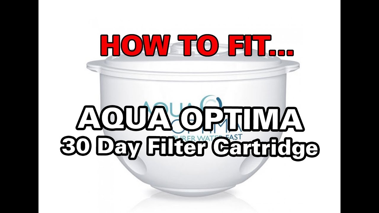 How to fit your Aqua Optima Water Filter Cartridge YouTube
