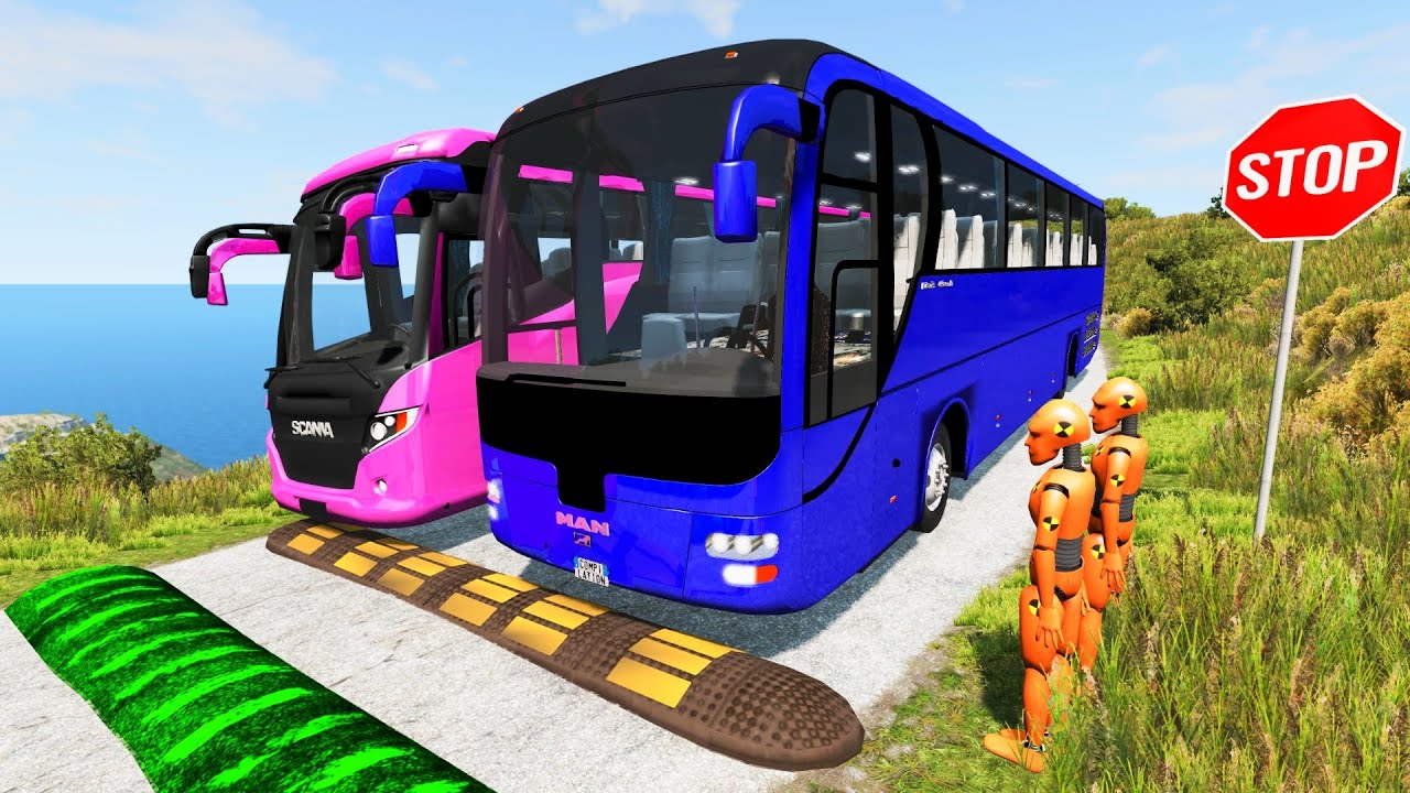 Cars vs Massive ⚠️ Speed Bumps⚠️#19 – BeamNG.Drive