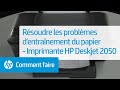 Résoudre les problèmes d'entraînement du papier - Imprimante tout-en-un HP Deskjet 2050