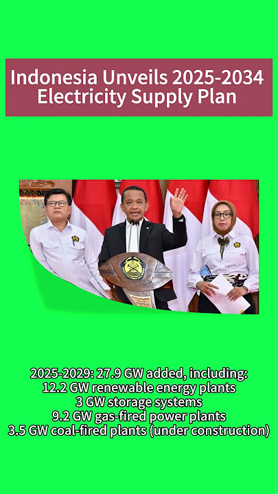 Indonesia Unveils 2025-2034 Electricity Supply Plan #solarenergy#solar #solarpower#energy#indonesia