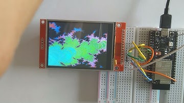 ESP32-S2 Mandelbrot set animation