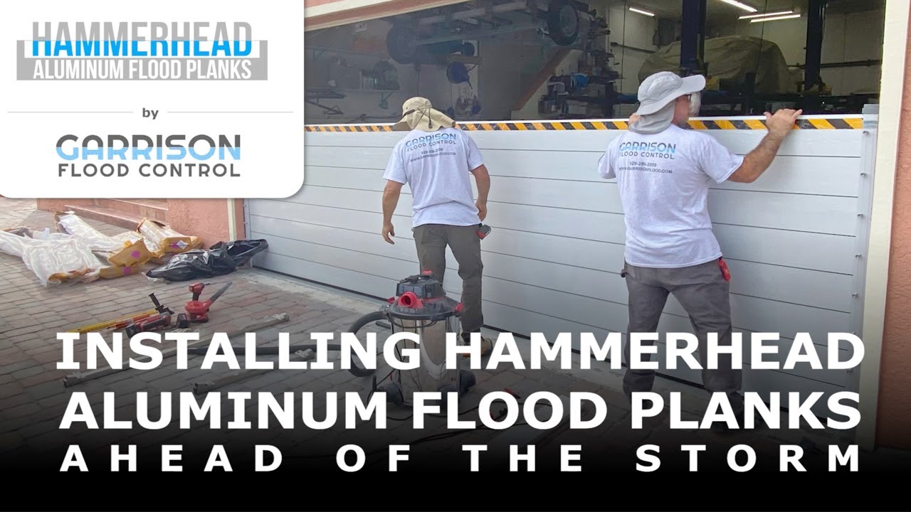 Garrison's Hammerhead Aluminum Flood-Log Barrier | Flood Plank Installation Video