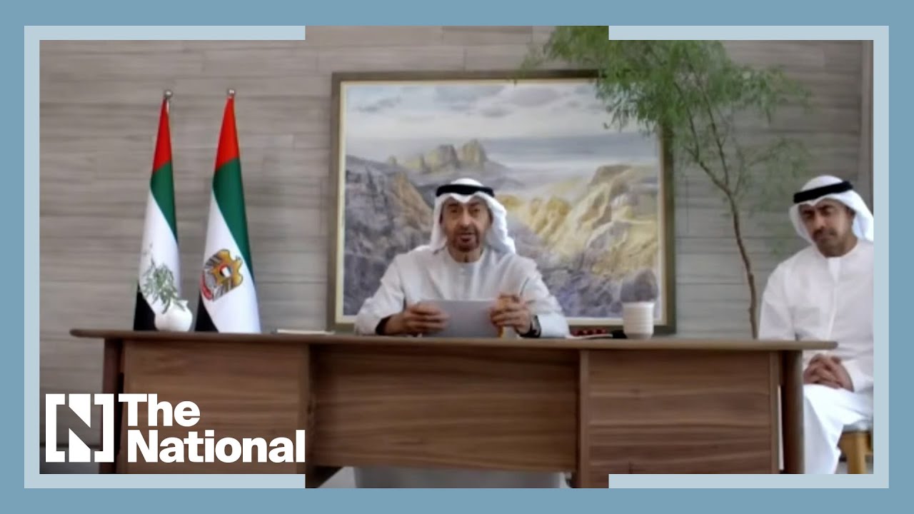 President Sheikh Mohamed speaks at first I2U2 summit