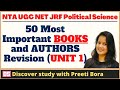 50 most imported books and authors revision  political theory  unit 1  ugc net political science