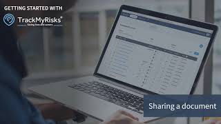 Getting started with TrackMyRisks - Sharing a document