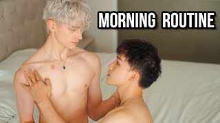 Sexy boyfriends' morning routine 【nice gay couple】