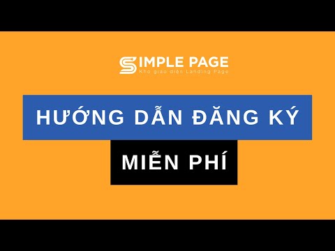 Hướng dẫn đăng ký tài khoản miễn phí tại SimplePage | SimplePage VietNam