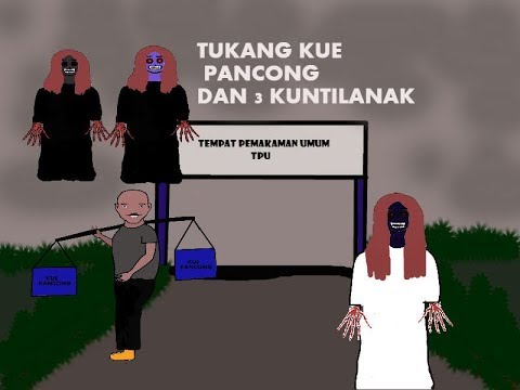  KARTUN HANTU INDONESIA  TUKANG KUE PANCONG DAN 3 