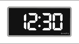 How to make digital clock in c,c++ with source code