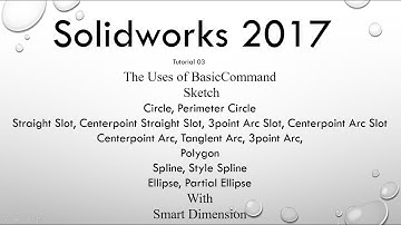 Solidworks Basic Bangla tutorial 03 (Sketch- Circle, Arc, Slot, Polygon, Spline, Ellipse) সলিডওয়ার্ক