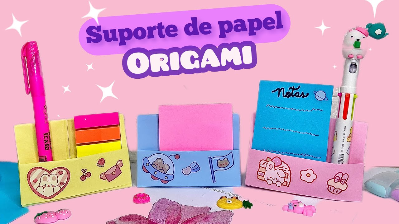 Origami suporte de papel | coisas para fazer com papel facil | coisas ...