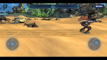 Robot Destroyer Red Siren Side Scroller game