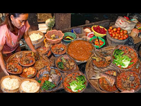 PAWONNYA MASIH TRADISIONAL PAKAI KAYU BAKAR! SAMBEL MENTAH BELUT GORENG IBU SUMARMI SUKARASA NGAWI