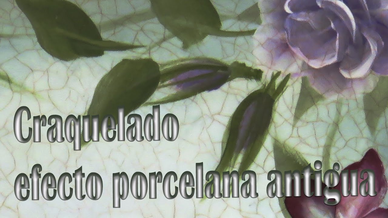 Craquelado. Efecto porcelana antigua, con cola blanca y goma arábiga