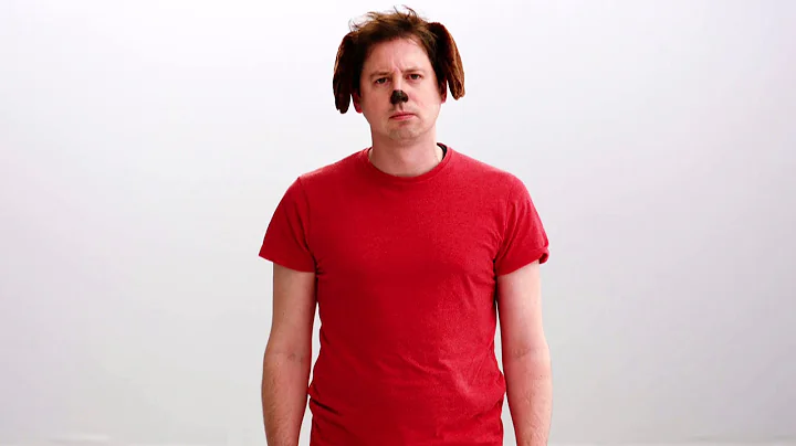 Man plays dog