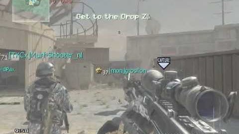 MW3: RANDOM THROWING KNIFE CROSS MAP FIRST BLOOD ON DOME(DROP ZONE)