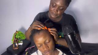 ASMR✨SOFT WHISPER GUM CRACKING, BRAID LOOSENING, LONG NAIL SCRATCHING, VITAMIN E CAPSULE APPLICATION screenshot 5