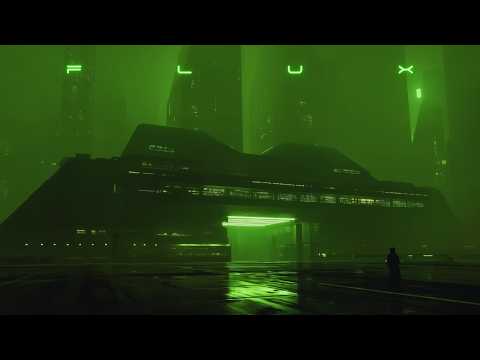 FLUX: Relaxing Blade Runner Ambience | Cyberpunk Rain in Sector 12 | Deep Ambient Music for Sleep