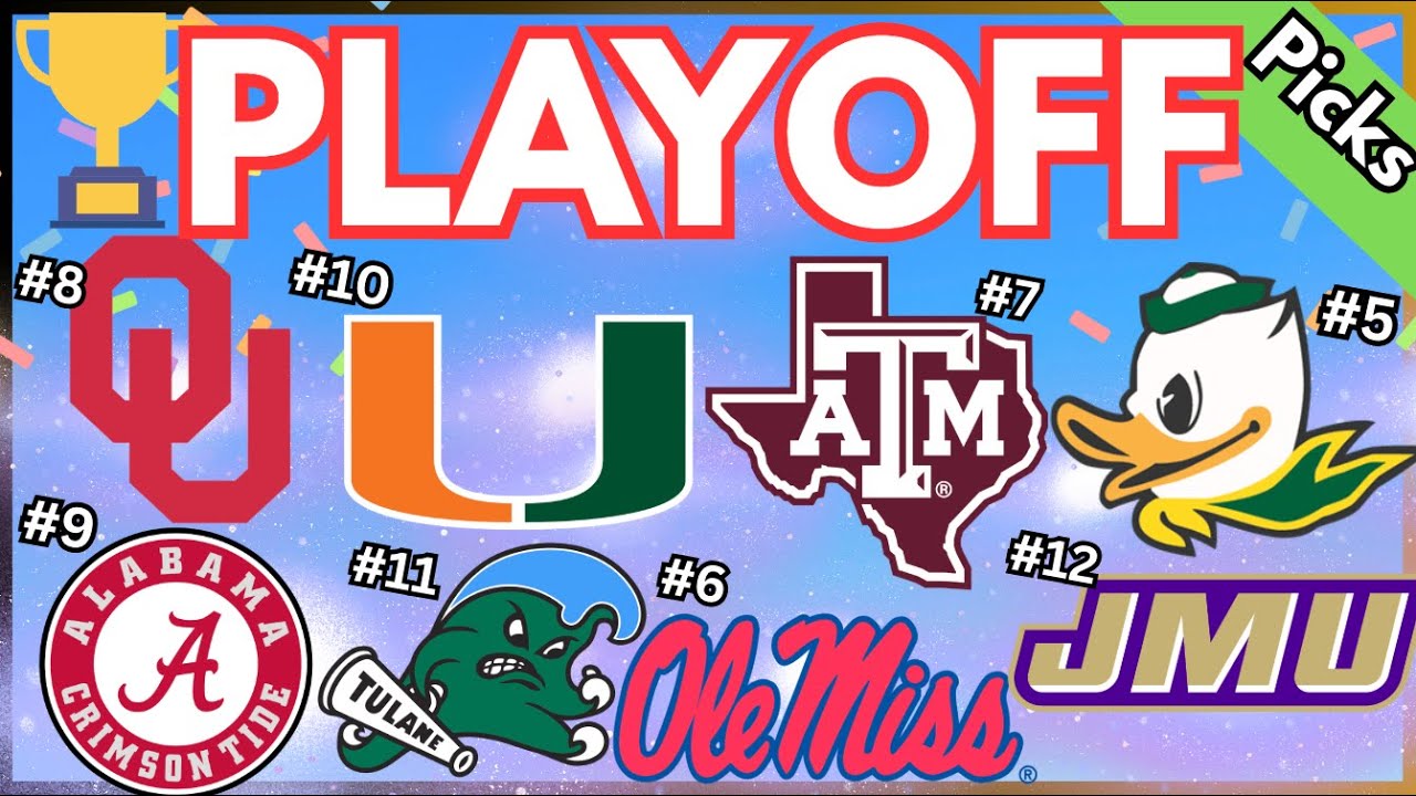 College Football Playoff *1st Round* Picks & Predictions 2025 - YouTube