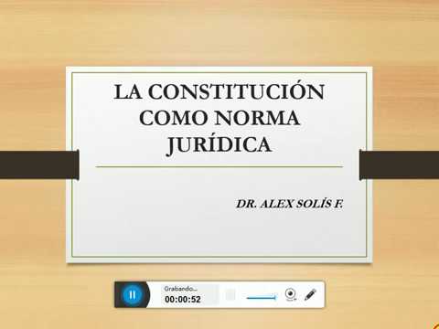 Módulo II: La Constitución como Norma