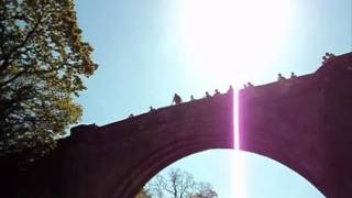Mike and Quinney jumping Devils Bridge
