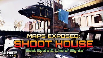 SHOOT HOUSE COD MOBILE MAP GUIDE : MIND BLOWING SPOTS | POWER POSITIONS & COUNTERS | LINE OF SIGHTS
