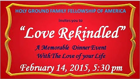 HGFFA "COUPLES NITE-LOVE REKINDLED" Ptr Gilbert & ...