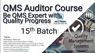 World Class QMS Auditor Course | Be a QMS Expert with QP