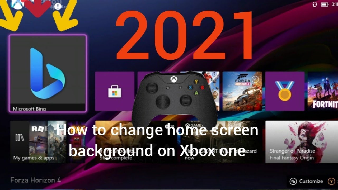 How To Change Home Screen Background On Xbox One YouTube