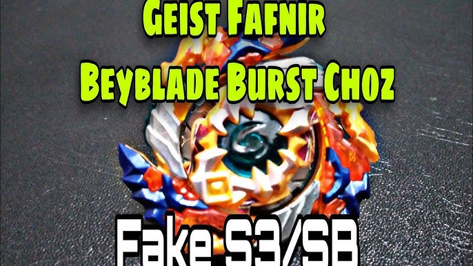 Beyblade Evolution S3 original Ferro Burst Geist Fafnir B-122 Com