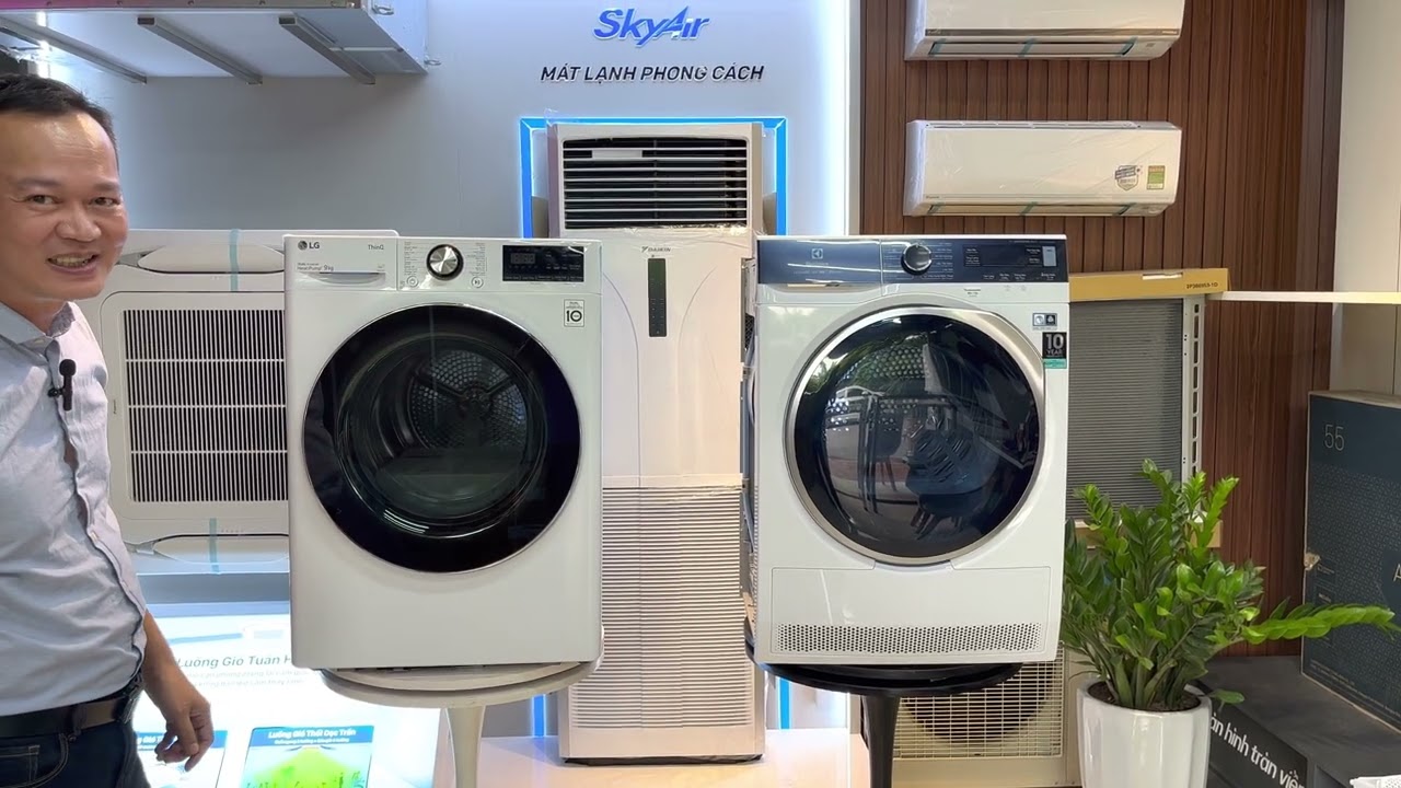 Máy sấy quần áo nào tốt nhất? Heatpump LG hay... - youtube