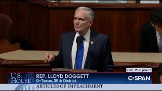 Rep. Doggett's House Floor speech in support of impeachment