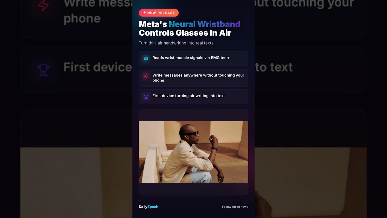 Meta Neural Band Ray-Ban Air Writing!