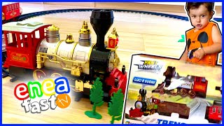 UNBOXING TRENINO A VAPORE, ESCE IL VAPORE PER DAVVERO! IL TRENO A VAPORE DI GIOCHERIA E' BELLISSIMO. screenshot 4