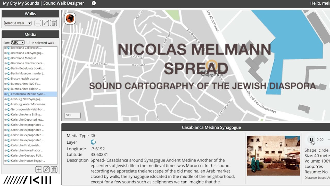 Spread - Sound cartography of the jewish diaspora by Nicolás Melmann