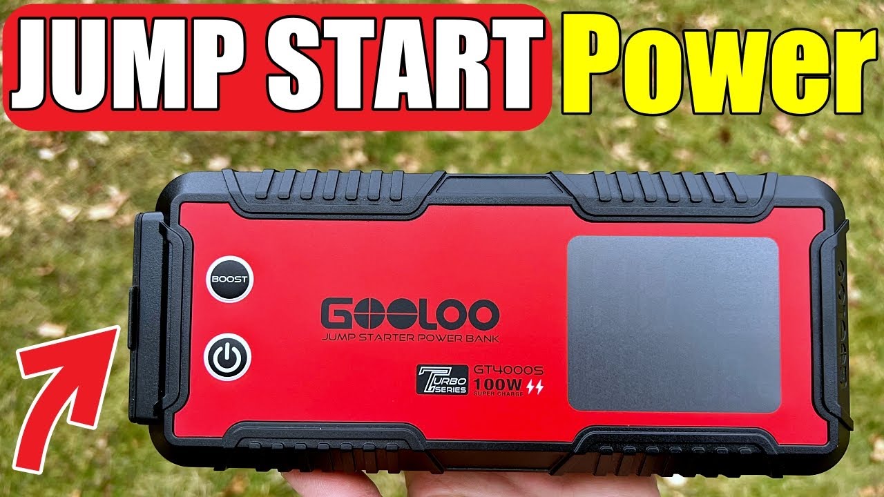 GOOLOO GT4000S Jump Starter 4000 Amp Car Starter 100W Fast-Charging 12V Jump  Box