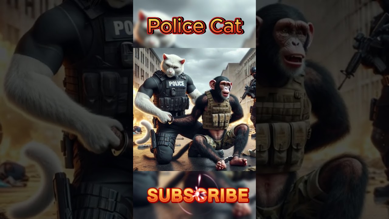 Police Cat The Purrtector of Justice 🐱
